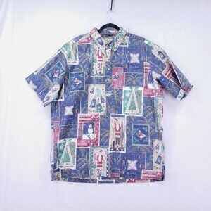 Reyn Spooner Mele Kalikimaka Christmas Hawaiian Shirt Vintage Limited Issue XXL